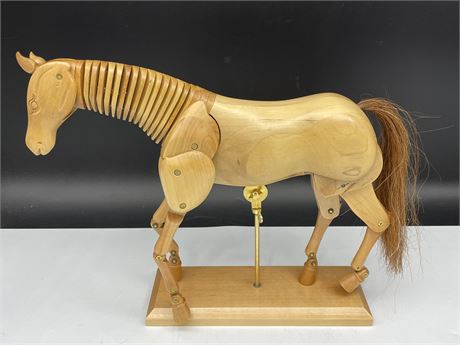 US ART SUPPLY WOOD ARTICULATED HORSE MANNEQUIN (11.5”)