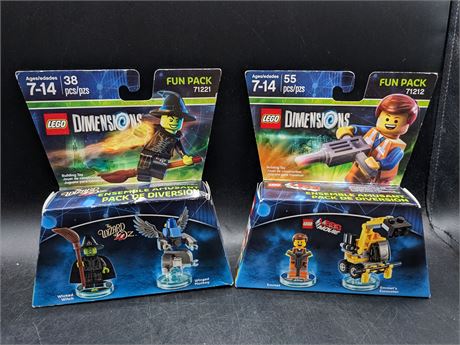 2 LEGO DIMENSIONS CHARACTER PACKS