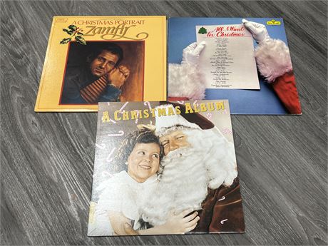 3 CHRISTMAS RECORDS - EXCELLENT (E)
