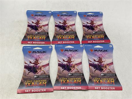 6 SEALED MAGIC THE GATHERING THE LOST CAVERNS OF IXALAN SET BOOSTERS