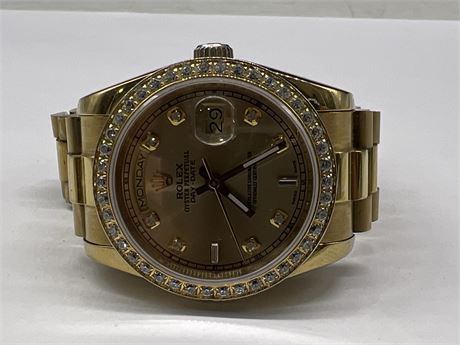 MENS ROLEX OYSTER PERPETUAL AUTOMATIC WATCH - REPRODUCTION (WORKING)