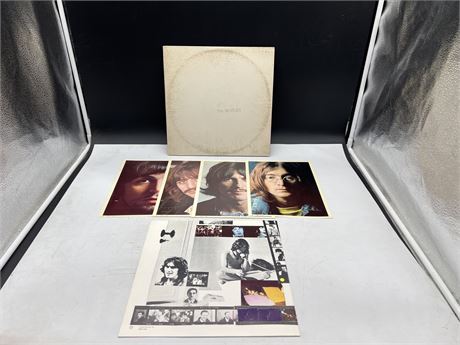 THE BEATLES WHITE ALBUM - DOUBLE LP W/ POSTER AND PHOTOS - SWBO-101 PURPLE LABEL