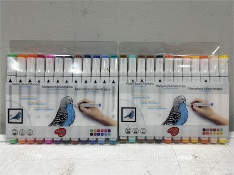 2 NEW PACKAGES OF WATER BASED ARTIST SERIES MARKERS