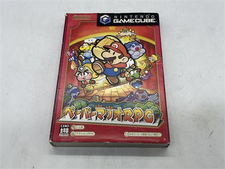 PAPER MARIO RPG JAPANESE VERSION - GAMECUBE - COMPLETE WITH MANUAL