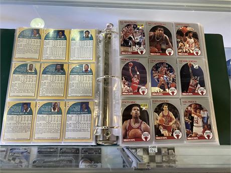 BINDER OF 1990s NBA CARDS (Jordan, Magic, Bird, and others)