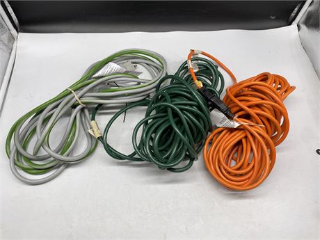 3 HEAVY DUTY EXTENSION CORDS