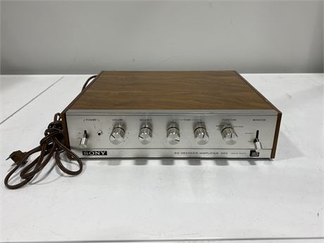 SONY SQA-200 DECODER / AMPLIFIER - UNTESTED