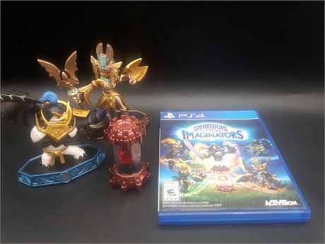 RARE - SKYLANDERS IMAGINATORS GAME WITH CHARACTERS - VERY GOOD CONDITION