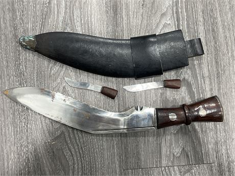 INDIAN KNIFE SET - LARGEST KNIFE IS 17” LONG