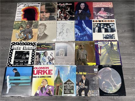 20 MISCELLANEOUS RECORDS SCRATCHED / SLIGHTLY SCRATCHED