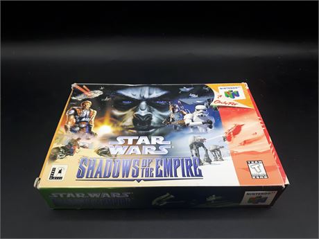 STAR WARS SHADOWS OF THE EMPIRE - CIB - EXCELLENT CONDITION - N64