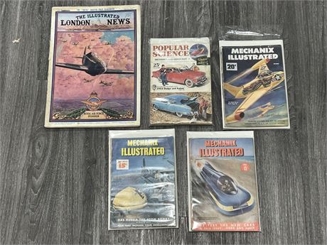 LOT OF VINTAGE MAGS / BOOKS