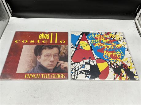 2 ELVIS COSTELLO RECORDS - EXCELLENT (E)