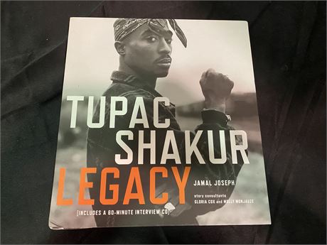 TUPAC SHAKUR LEGACY BOOK & 60 MIN INTERVIEW CD