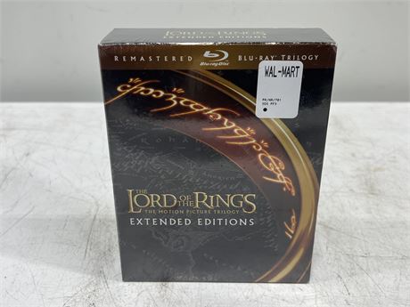 SEALED LORD OF THE RINGS BLU RAY TRILOGY