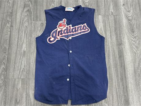 VINTAGE CLEVLAND INDIANS SLEEVELESS JERSEY