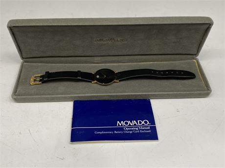 AUTHENTIC MOVADO MENS MUSEUM WATCH (Sapphire crystal)