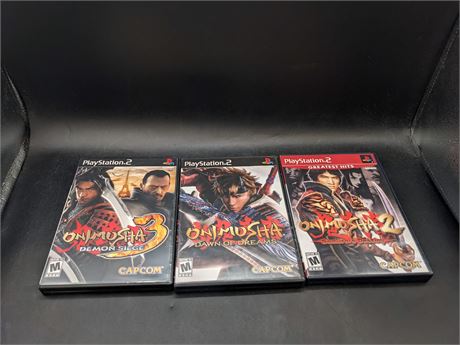 COLLECTION OF ONIMUSHA GAMES - VERY GOOD CONDITION - PS2