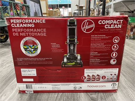 HOOVER COMPACT CLEAN DUAL POWER CARPET WASHER