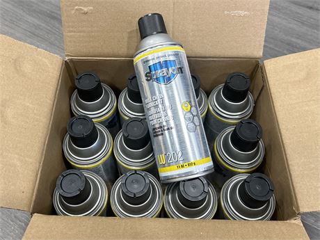 12 NEW SPRAYON MOLY CHAIN LUBRICANT CANS