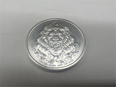 1 OZ 999 FINE SILVER LION $2 COIN