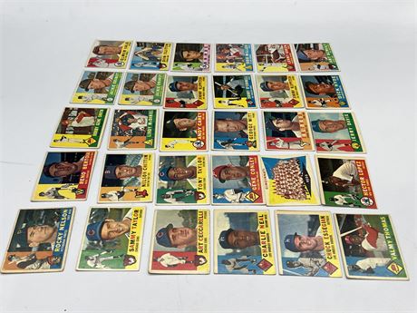 (30) 1960 TOPPS MLB CARDS