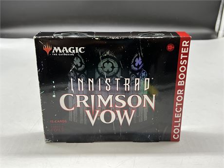 SEALED MAGIC INNISTRAD CRIMSON VOW COLLECTOR BOOSTER BOX
