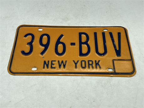 1973 NEW YORK LICENSE PLATE