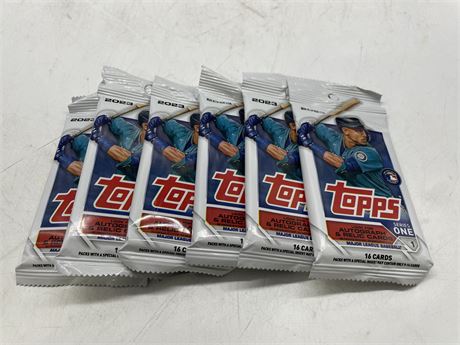 7 SEALED MLB TOPPS SERIES ONE CARD PACKS