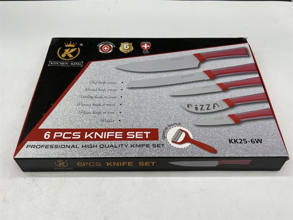 Urban Auctions - (NEW) KITCHEN KING 6 PCS KNIFE SET