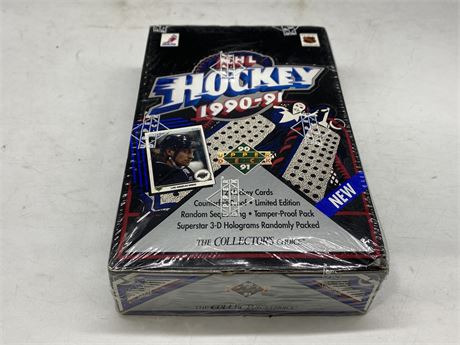 SEALED 1990/91 UPPERDECK NHL CARD BOX