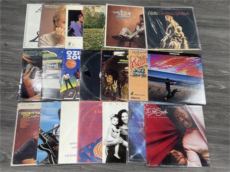 20 MISC RECORDS - MOST ARE SLIGHTLY SCRATCHED / SCRATCHED