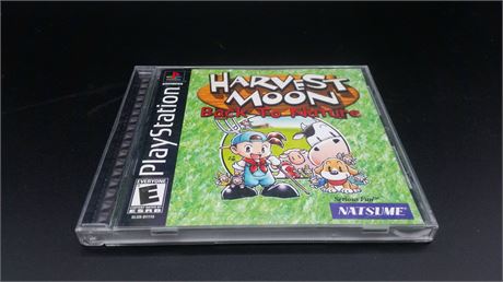 EXCELLENT CONDITION - CIB - HARVEST MOON BACK TO NATURE - PLAYSTATION ONE