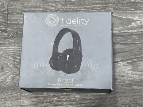 IN BOX IFIDELITY PROWL NOISE REDUCTION HEADSET (UNTESTED)