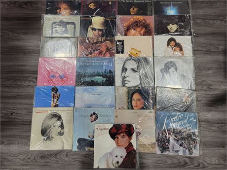 25 BARBRA STEISAND RECORDS (mint condition)