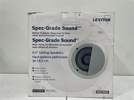 LEVITON BUILT IN NEW WALL SPEAKERS 6.5