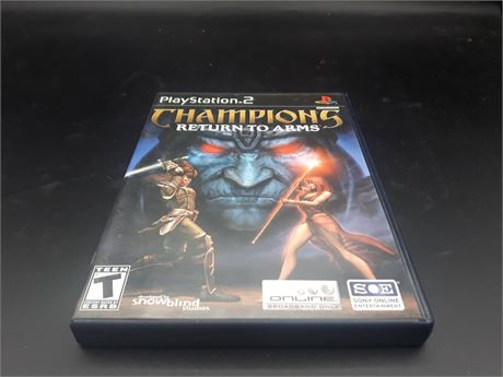 CHAMPIONS RETURN TO ARMS - CIB -VERY GOOD CONDITION - PS2