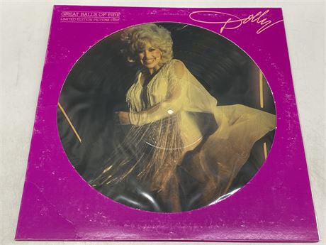 DOLLY PARTON - GREAT BALLS OF FIRE - LIMITED EDITION PICTURE DISC NEAR MINT (NM)