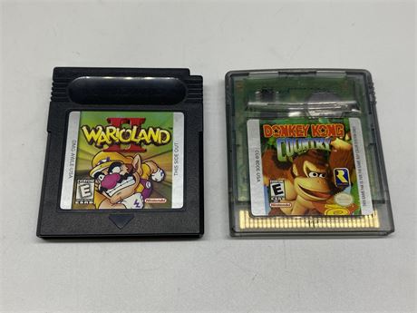 2 GAMEBOY GAMES (No box / instructions)