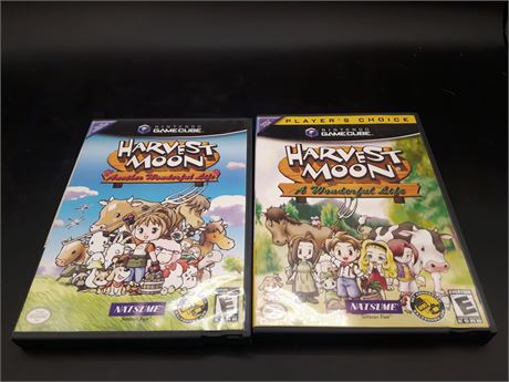 COLLECTION OF HARVEST MOON GAMES- GAMECUBE - VERY GOOD CONDITION