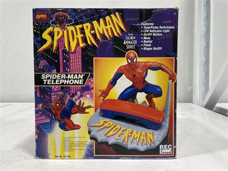 (NEW IN BOX) 1994 SPIDER-MAN TELEPHONE - SST-200