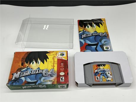 MEGAMAN 64 - N64 COMPLETE W/BOX & MANUAL - EXCELLENT COND