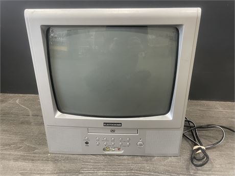ELECTROHOME 13” CRT WITH BUILT IN DVD PLAYER TESTED