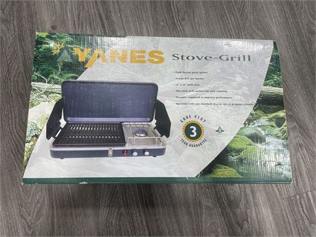 USED YANES STOVE GRILL IN BOX