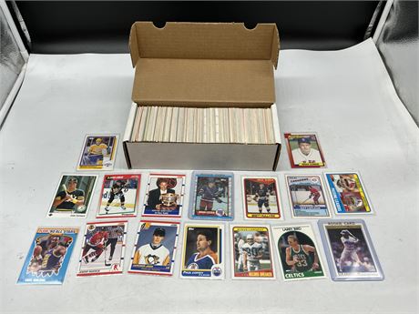 500+ SPORT CARDS MOSTLY 90s NHL & MLB - INCLUDES STARS & ROOKIES