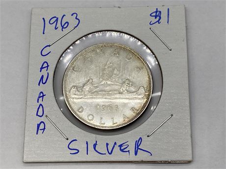 1963 CANADA SILVER DOLLAR