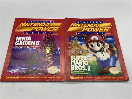 2 VINTAGE NINTENDO POWER STRATEGY GUIDES