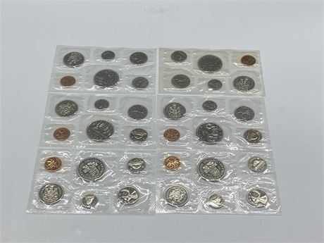 (6) UNCIRCULATED COIN SETS 1971/‘81/‘82