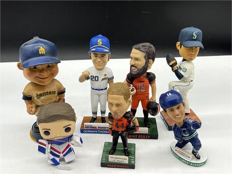 COLLECTION OF SPORT BOBBLE HEADS