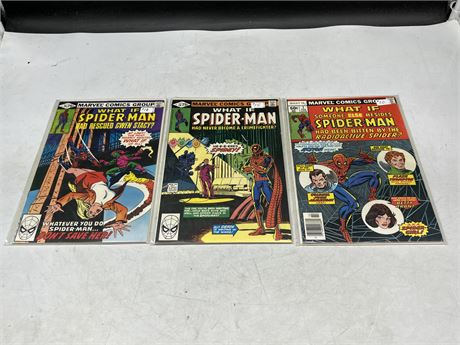 3 WHAT IF SPIDER-MAN COMICS